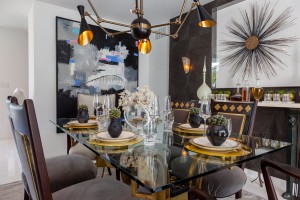 Nancy Price designed the home’s formal dining room.