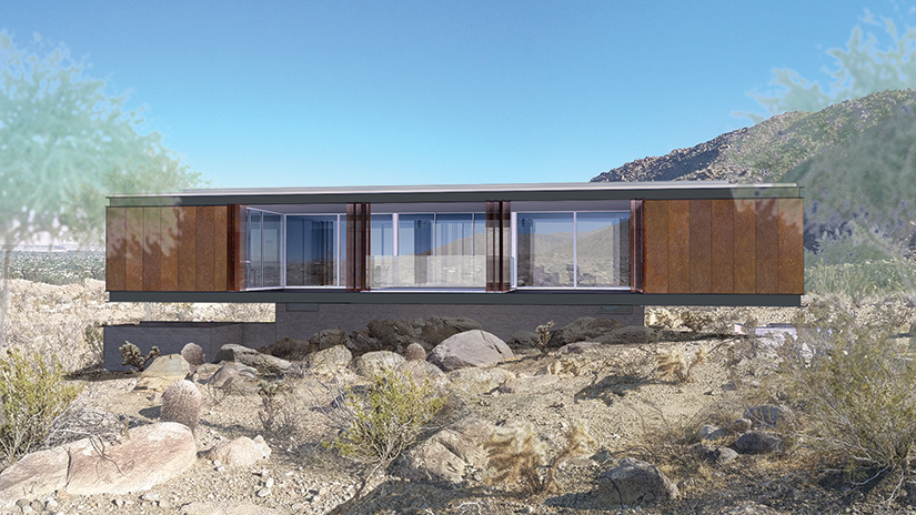 This posthumous masterpiece is one of two homes featured as part of the Chino Canyon Project. Plans for this house were unearthed from midcentury architect Al Beadle's Phoenix estate.